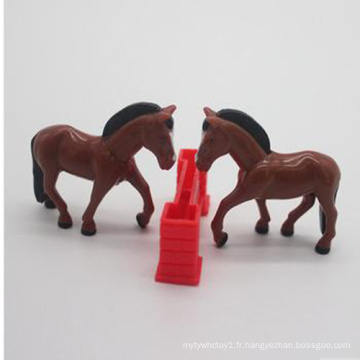 Jouets en plastique de cheval d&#39;animal en plastique mignon de simulation élevée